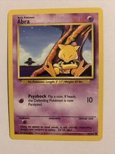 ABRA - Base Set - 43/102 - Common - Pokemon Card - Unlimited Edition - NM/MINT