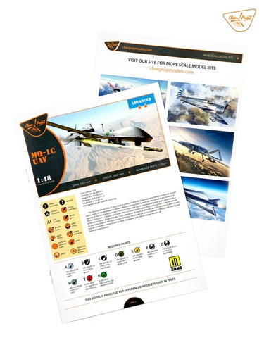 1/48 klare Requisite! CP4808 MQ-1C UAV unbemanntes Luftfahrzeug Modellbausatz - Bild 15 von 24