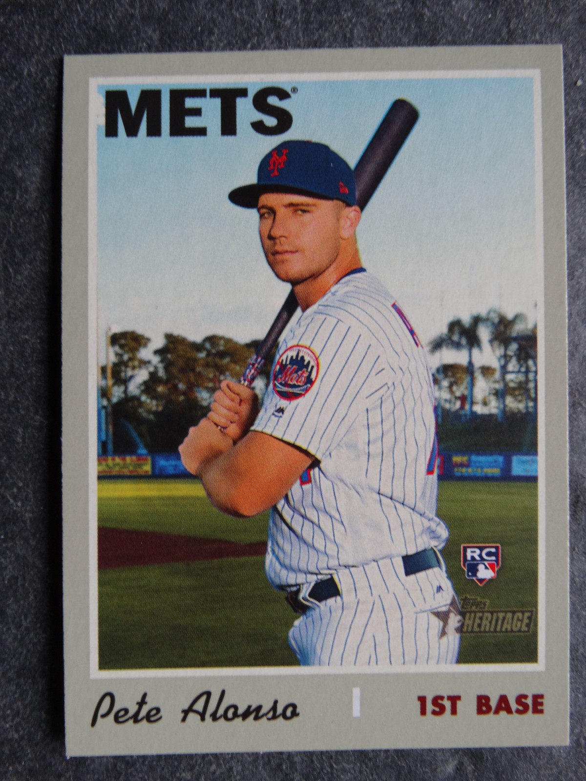 2019 Topps Heritage #519 Pete Alonso Rookie RC New York Mets Baseball Card