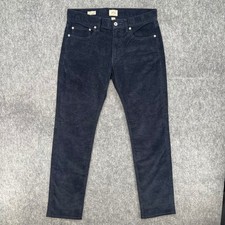 J.Crew Pants Mens 30x29 Navy Blue 484 Slim Fit Corduroy 5-Pocket