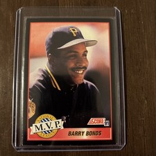 Barry Bonds 1991 Score #876 Pittsburgh Pirates