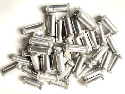 45 St. alt stabil Benzinfeuerzeug Aluminium m Docht u Watte ohne Reibradeinsatz - Bild 1 von 4