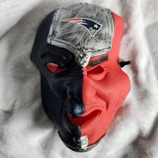 NFL New England Patriots Fan Face Mask Rubber Halloween Superfan Football
