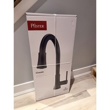 Pfister Classic Matte Black Deck-Mount Pull-Down Kitchen Faucet w/ Sprayer NIB