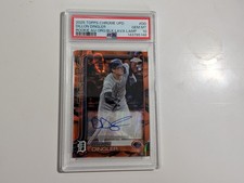 2025 Topps Chrome - Rookie Autographs Dillon Dingler #RA-DD Orange And Black /35