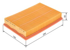 BOSCH Luftfilter 1 457 433 323 für FORD VOLVO