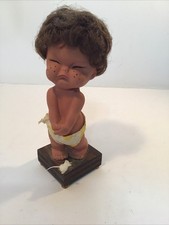 Vtg Moody Cuties Crying Baby Doll Diaper Made in Hong Kong Cry Baby Emotional