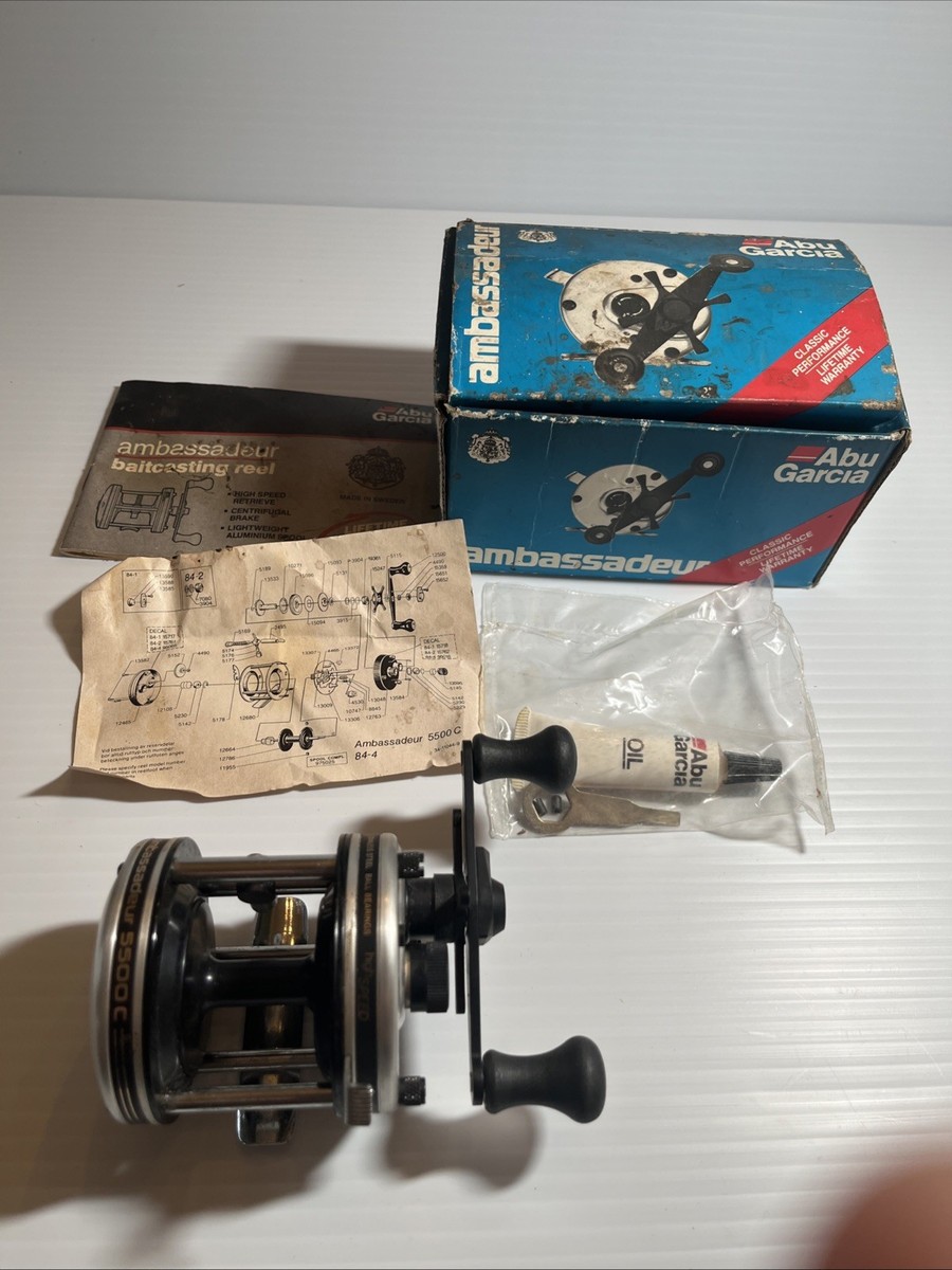 Abu Garcia Ambassadeur 5500C Baitcasting Fishing Reel Sweden Abu Garcia Ambassadeur 5500C Baitcasting Fishing Reel Sweden