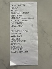 Dave Matthews Band Set List 2009  9/29/09 Dickey-Stevens Park, North Little Rock