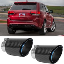 Carbon Fiber 2 2.5inlet 3.5outlet Exhaust Muffler Tip For Jeep Grand Cherokee