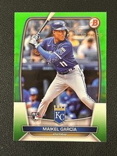 Maikel Garcia 2023 Bowman Rookie RC Neon Green /399 Royals 