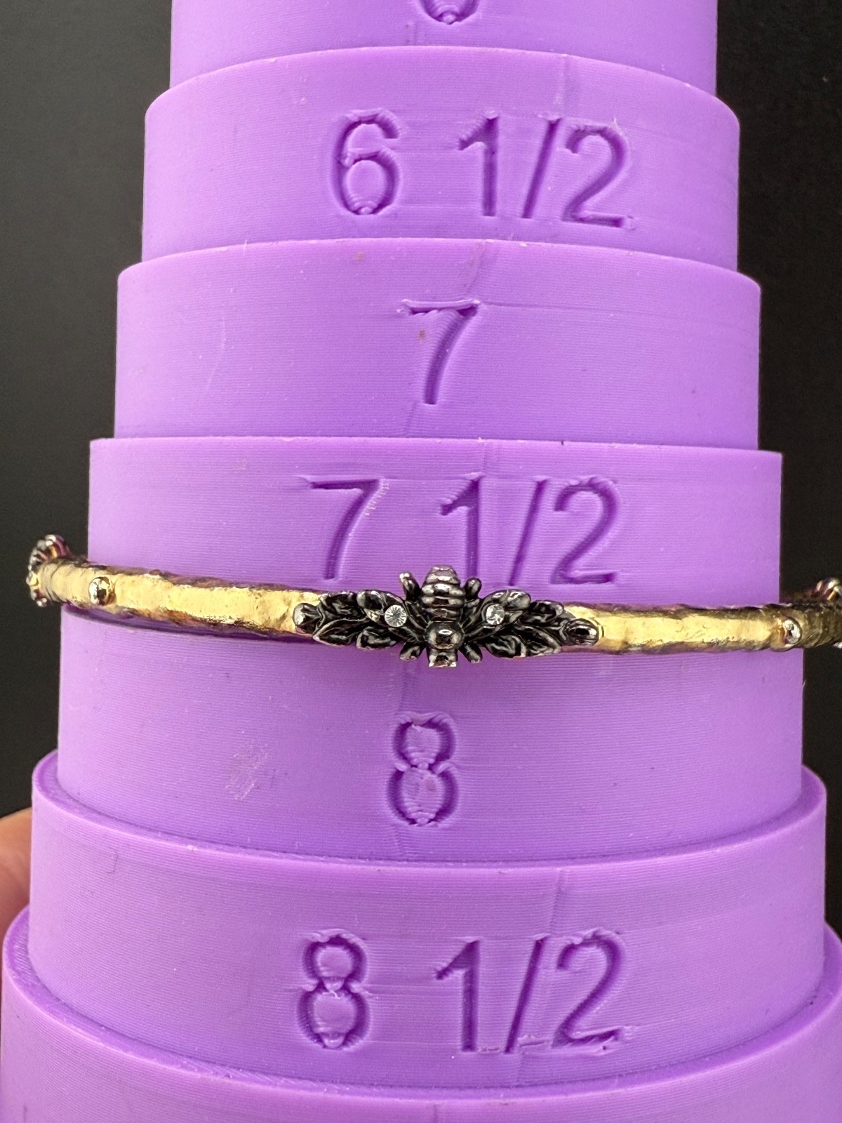 Bangle Bracelet Lot Stackable Clamper Rhinestone … - image 5