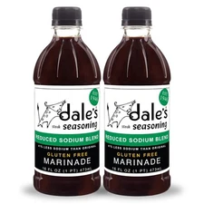 Dale's Reduced Sodium Steak Seasoning and Marinade | (2) 16 Fl Oz (Pack of 2) 