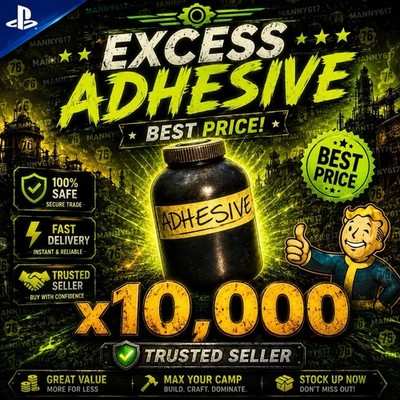 Fallout 76 PS4/PS5 Adhesive x10000 Fast Delivery