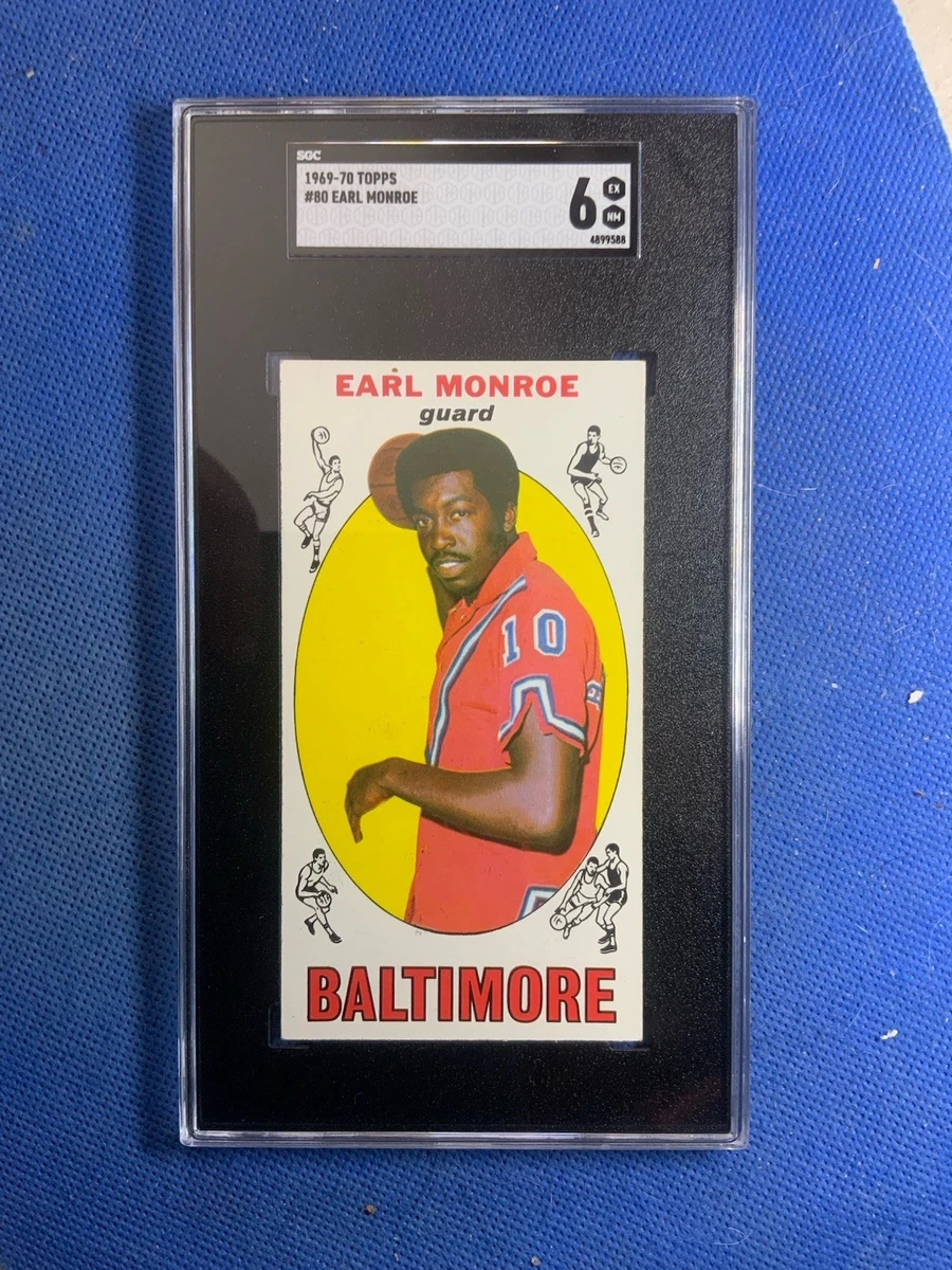 Topps Earl Monroe Basketball Baltimore Bullets Sports Trading