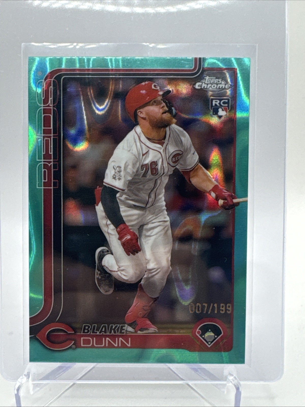 2025 Topps Chrome - Blake Dunn #161 Aqua Lava Refractor /199 (RC)