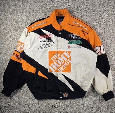 Vintage Tony Stewart The Home Depot Nascar Jacket X-Large Jeff Hamilton