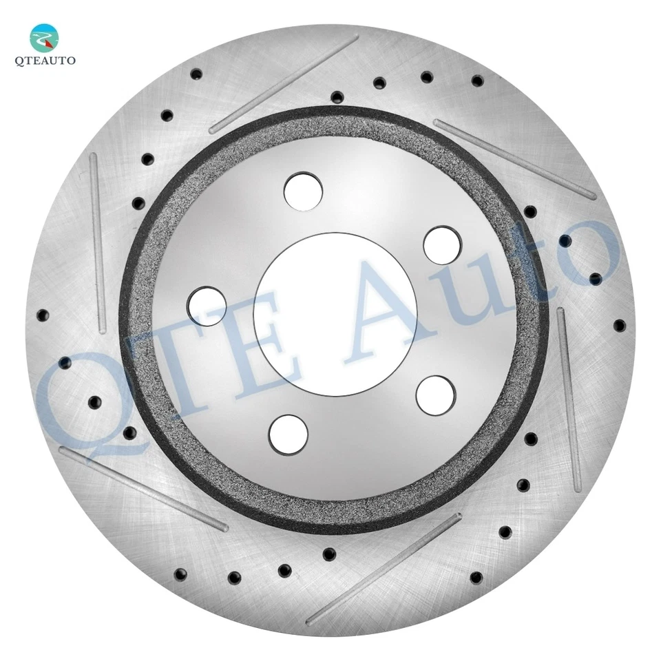 6PC Rear 320mm Drilled Brake Rotors-Ceramic Brake Pad For 2006-2008 Dodge Magnum - Image 2 of 4