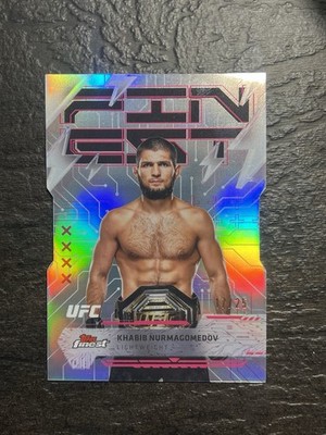 2025 Topps Finest UFC   Khabib Nurmagomedov Die-Cut Refractor /25   17/25   Rare