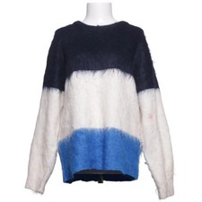 H&M, Strickpullover, Größe: S, Blau/Weiß, Elasthan/Mohair/Polyamid/Wolle #HqX