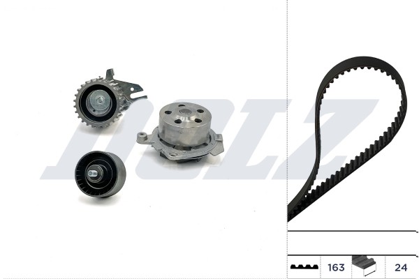 KD086 DOLZ water pump + timing belt kit for Alfa Romeo