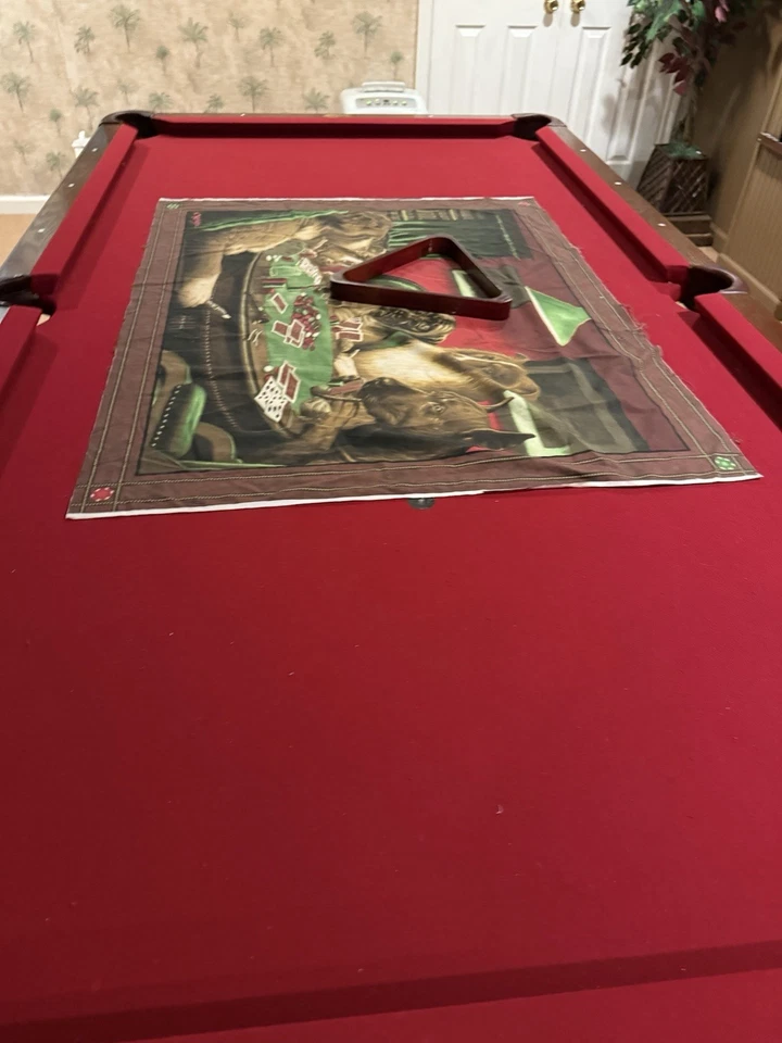 8ft Olhausen Slate Pool Table W/Rack, Cues & Balls - Outstanding Condition - Image 2 of 4