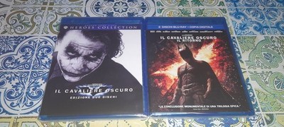 2 neue Blu Ray DER DUNKLE RITTER + DER DUNKLE RITTER DIE RÜCKKEHR Audio Italien