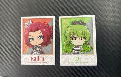Code Geass C.C. Kallen Trading Photo Card Set New Chess Figures Style