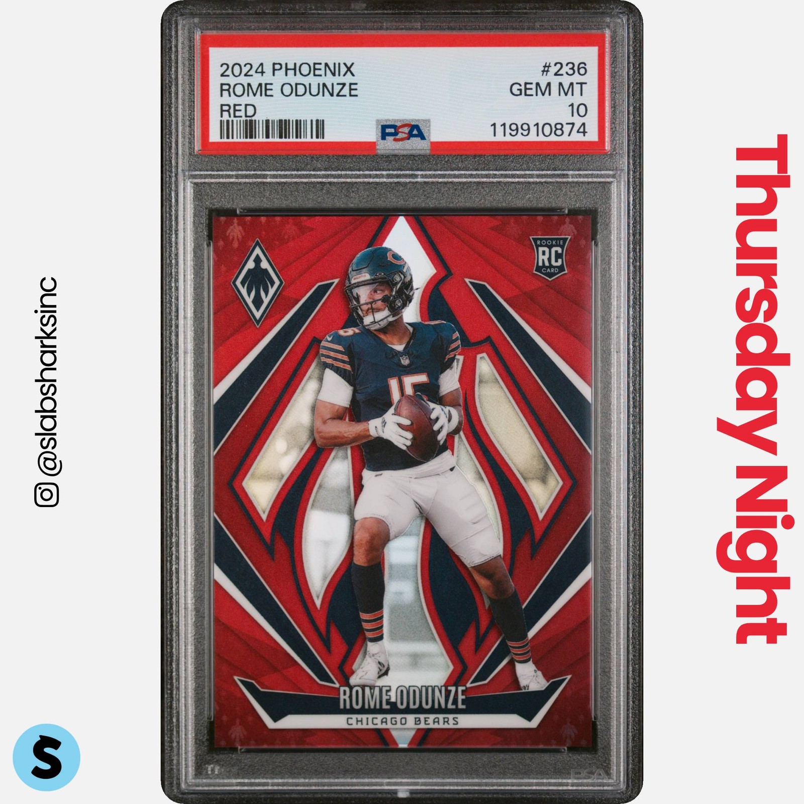 Rome Odunze Panini Phoenix #236 Red