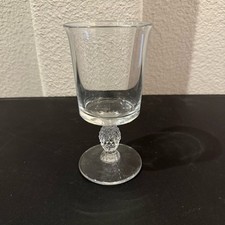 Heisey Plantation #1567 Pineapple Heavy Pressed Clear Water Goblet EUC