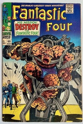 Fantastic Four #68 (1967) Mad Thinker Appearance UK Price variant