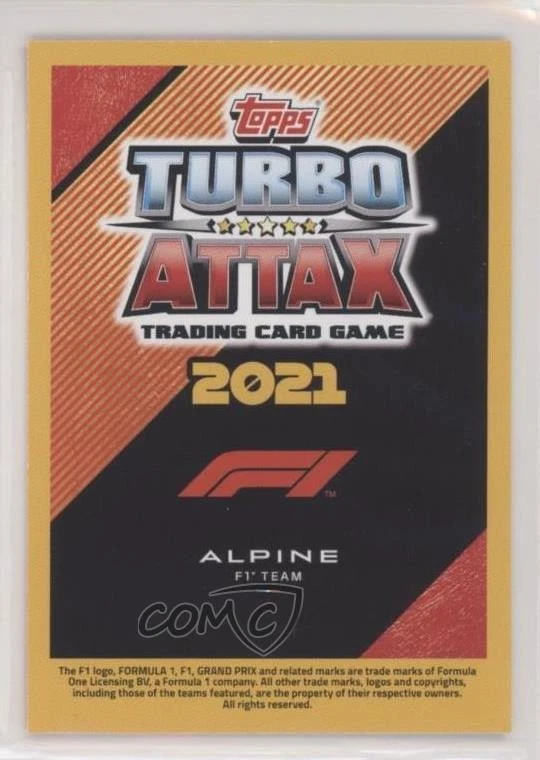 2021 Topps F1 Turbo Attax Quality Qualifier Esteban Ocon #164 - Image 2 of 2
