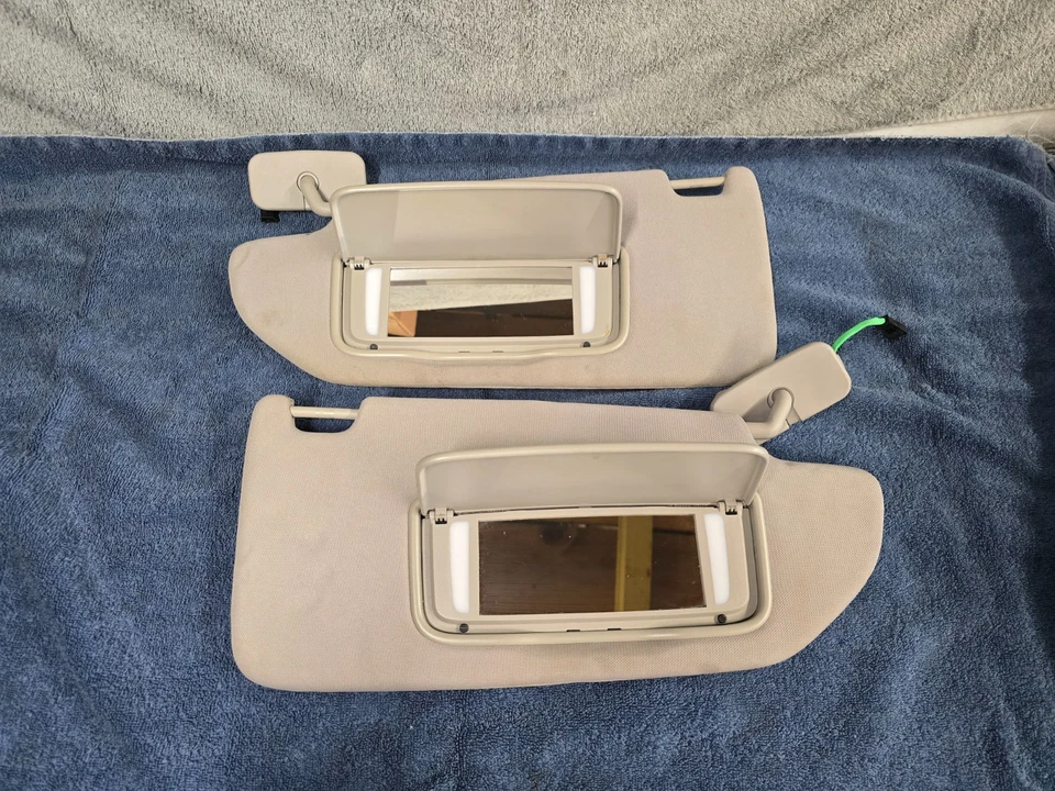 Volvo XC90 2008 conductor pasajero izquierdo derecho parasol juego de 7/14 gris Foto 4 de 4