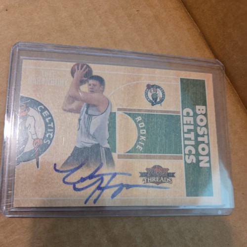 LUKE HARANGODY 2010-11 PANINI THREADS BOSTON CELTICS ROOKIE AUTOGRAPH AUTO RC!!!
