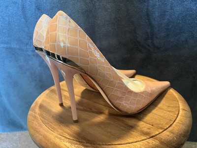 Hocheleganter High-Heel Pump, 1969 Italy, 39, nagelneu, Voll-Leder, Top! Top!!