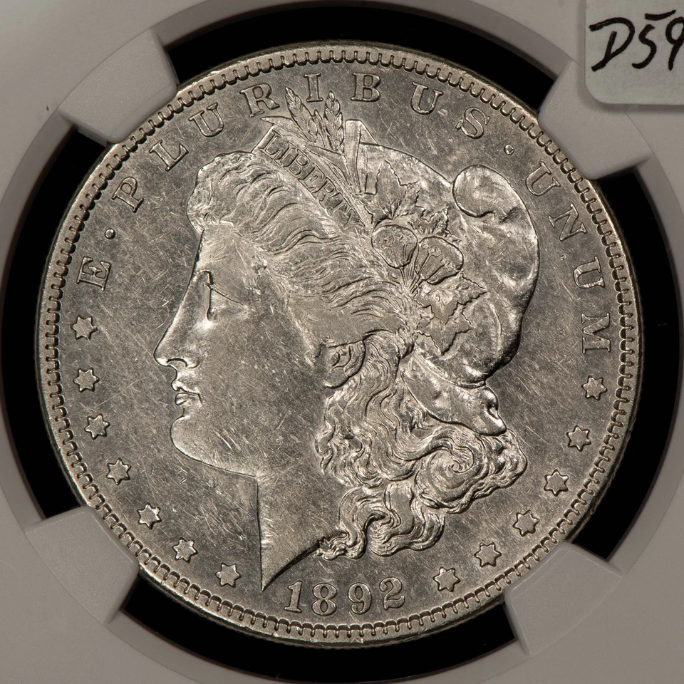 1892-S $1 Morgan Silver Dollar - PQ Key Date - NGC XF 40 - SKU-D5909 - Image 3 of 4