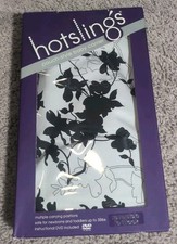 Hotslings Pouch Style Baby Carrier Black/White Leaves W/DVD Size 1 P-XS NEW B461
