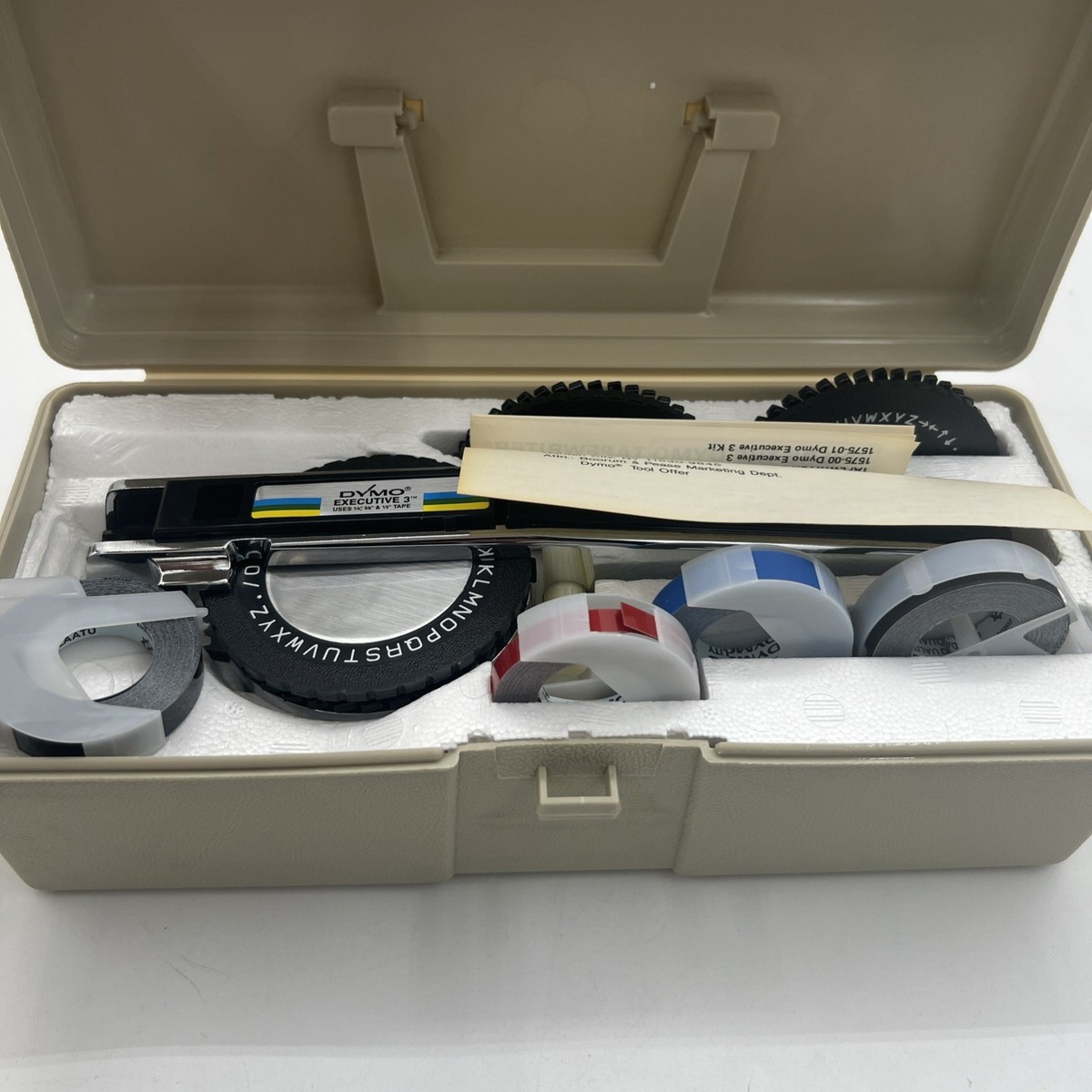 Dymo 1575 Executive 3 Tapewriter Label Maker Vintage 1966 for sale