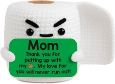 Thank You Mom Funny Crochet Small Gag Birthday, Mothers Day Gift