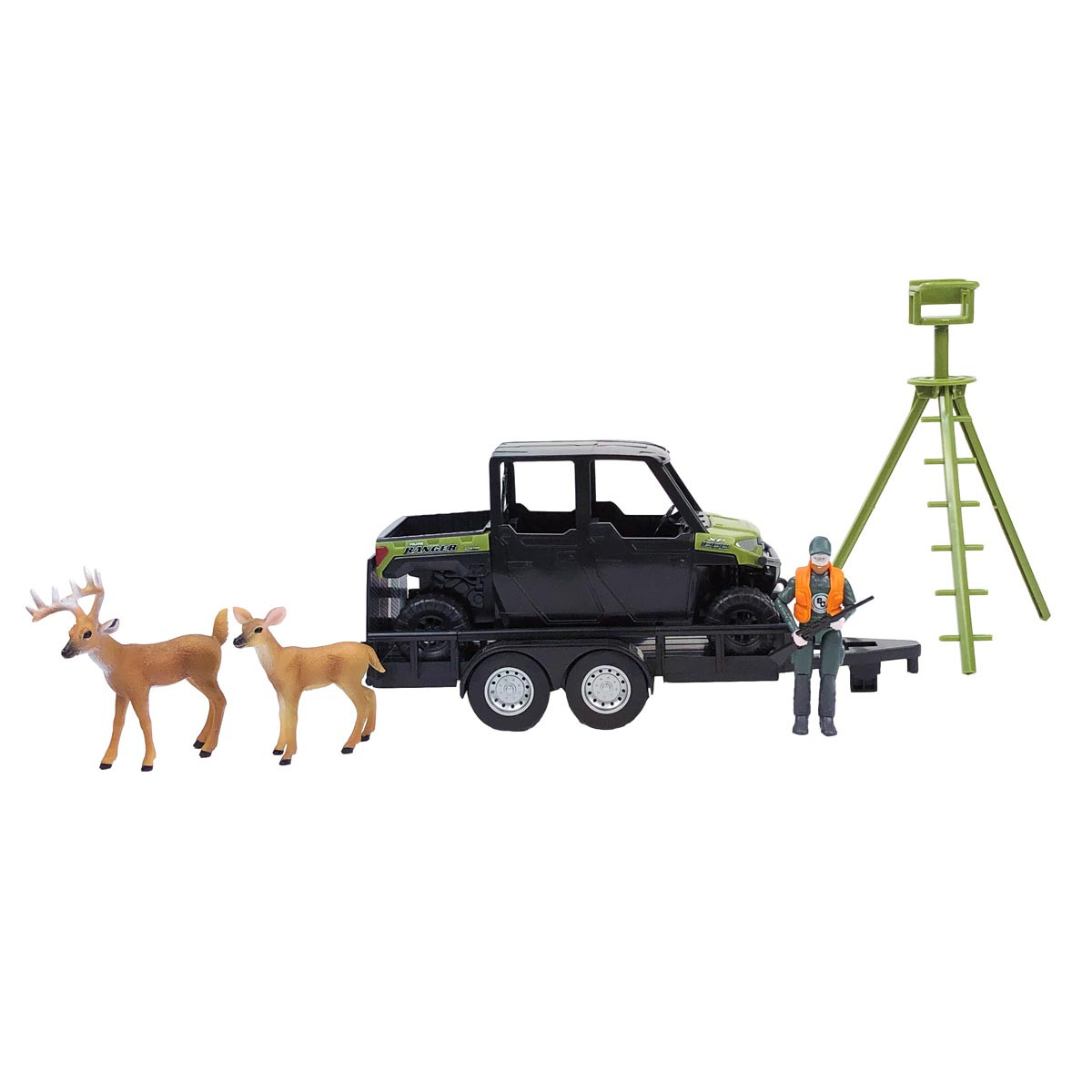 1/20 Polaris Ranger с прицепом для квадроциклов Hunter Stand Deer от Big Country Toys 497