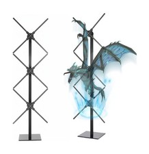 Missyou 3D Hologram Fan Stand for Exhibition Display - Vertical 3-Unit Splici...