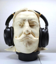William Howard Taft Headphone Stand | Gamer History Headset Holder l POTUS Bust