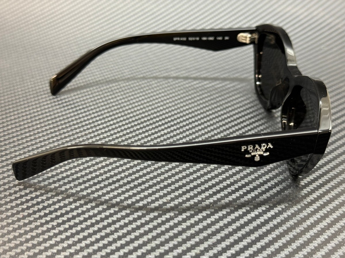 PRADA PR A02S 16K08Z Black Dark Grey Women's 52 mm Sunglasses | eBay