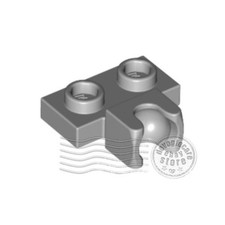 14x LEGO 14704 Piastra giunto sferico 1x2 Grigio chiaro | 6043656