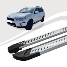 Trittbretter passend für Mitsubishi Outlander ab Baujahr 01/2010 VISO Silber ABE