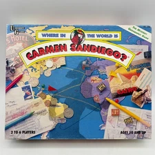 VINTAGE Where in the World is Carmen Sandiego COMPLETE University Games 1992 90s