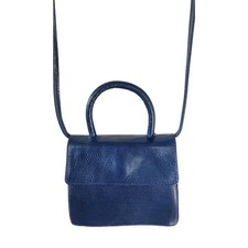 Vintage 90s Navy Blue Mini Purse Cross Shoulder Bag Clueless Bloomingdales