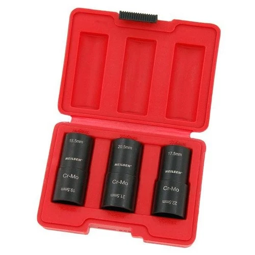 Wheel Nut Impact Socket Set For Distorted Wheel Nut Caps On Ford & Land Rover