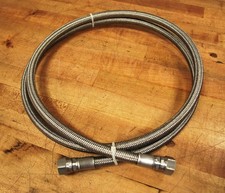 3/8" ID x 80" Stainless Steel Braided Hose with Compression Fittings - NEW