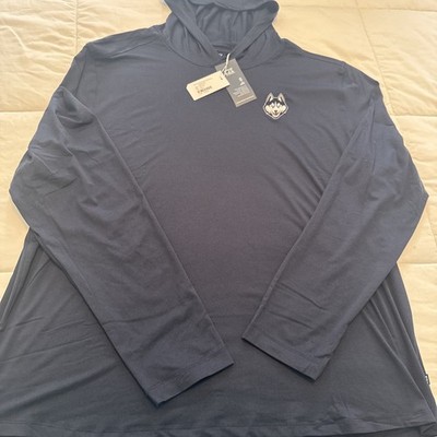 UCONN Huskies Cutter & Buck Coastline Epic Comfort Hooded Shirt Sz 2XL NWT